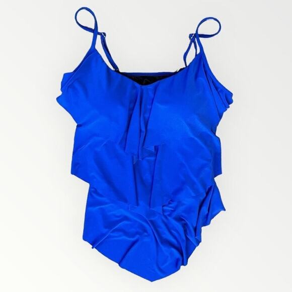 NEW Magicsuit Swimsuit Tankini Top Rita Ruffle Size 16 - Picture 2 of 6
